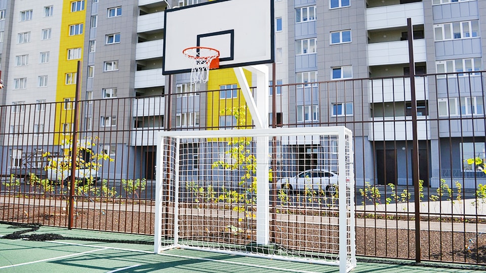 Монтаж элементов для спортивных площадок в Таганроге